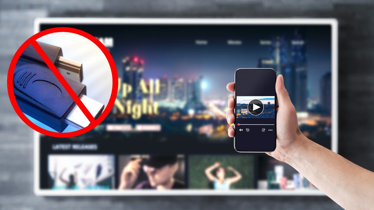Los televisores inteligentes ofrecen opciones para transmitir el contenido del celular sin conexiones físicas.