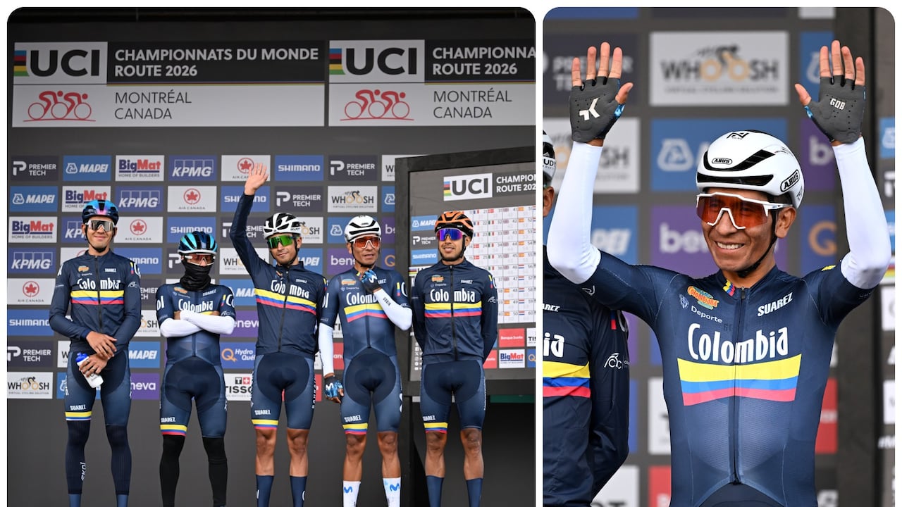 Equipo de Colombia en el Mundial de Ciclismo.