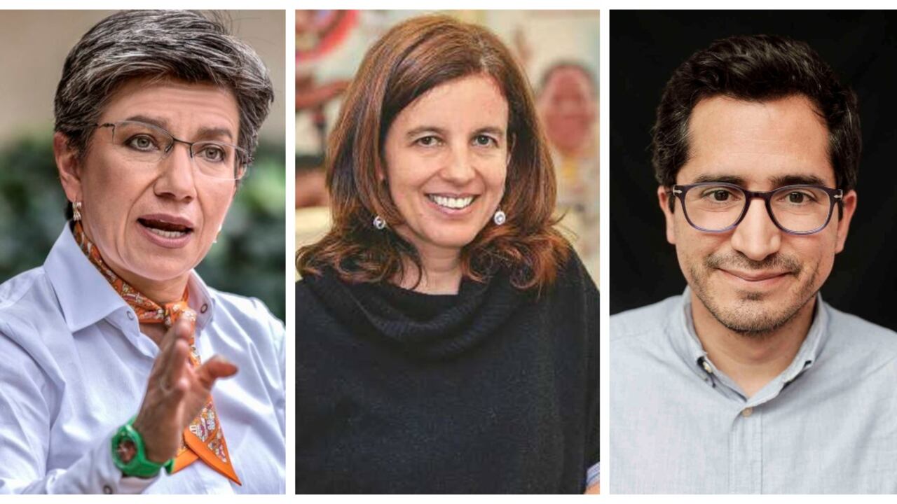 Claudia López, Juanita León y Carlos Cortés.