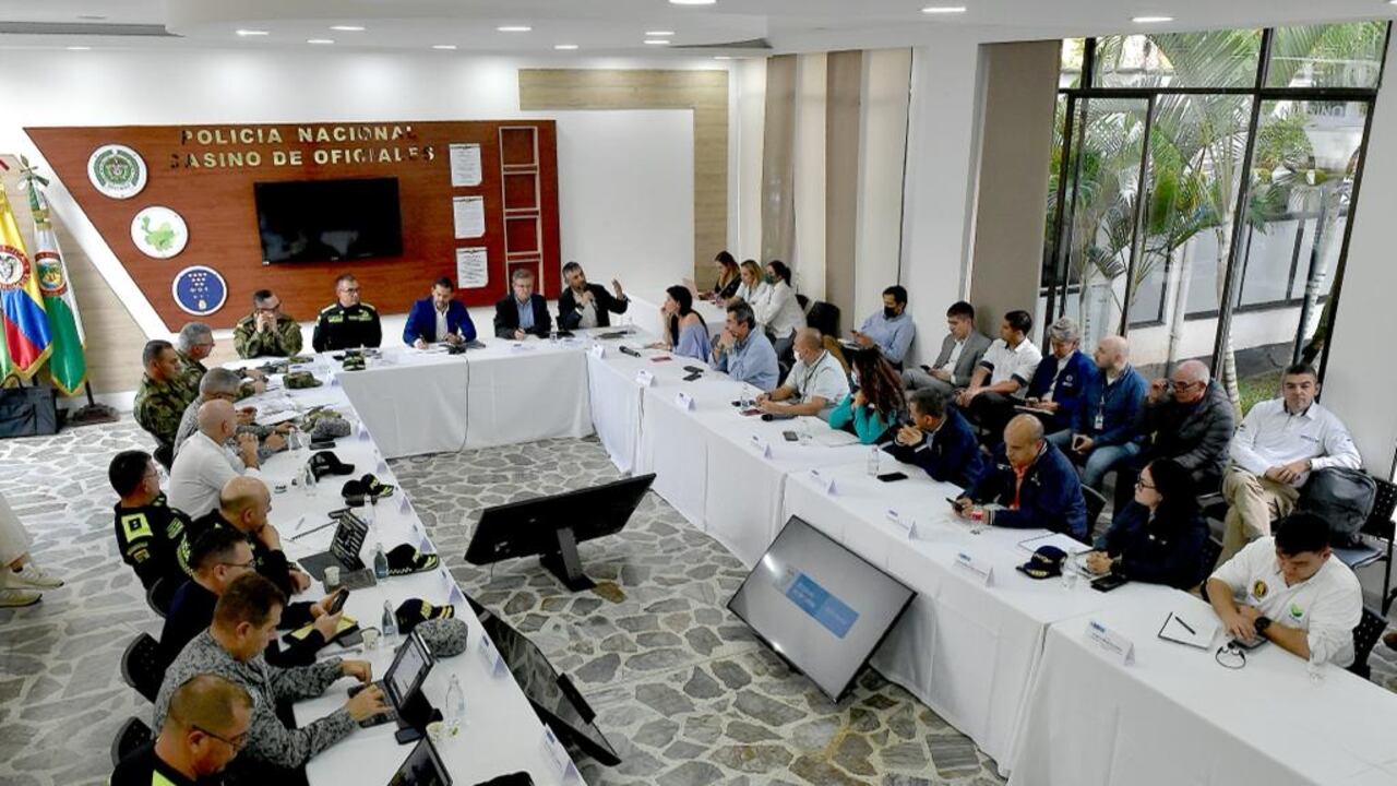Consejo de seguridad electoral en Antioquia.