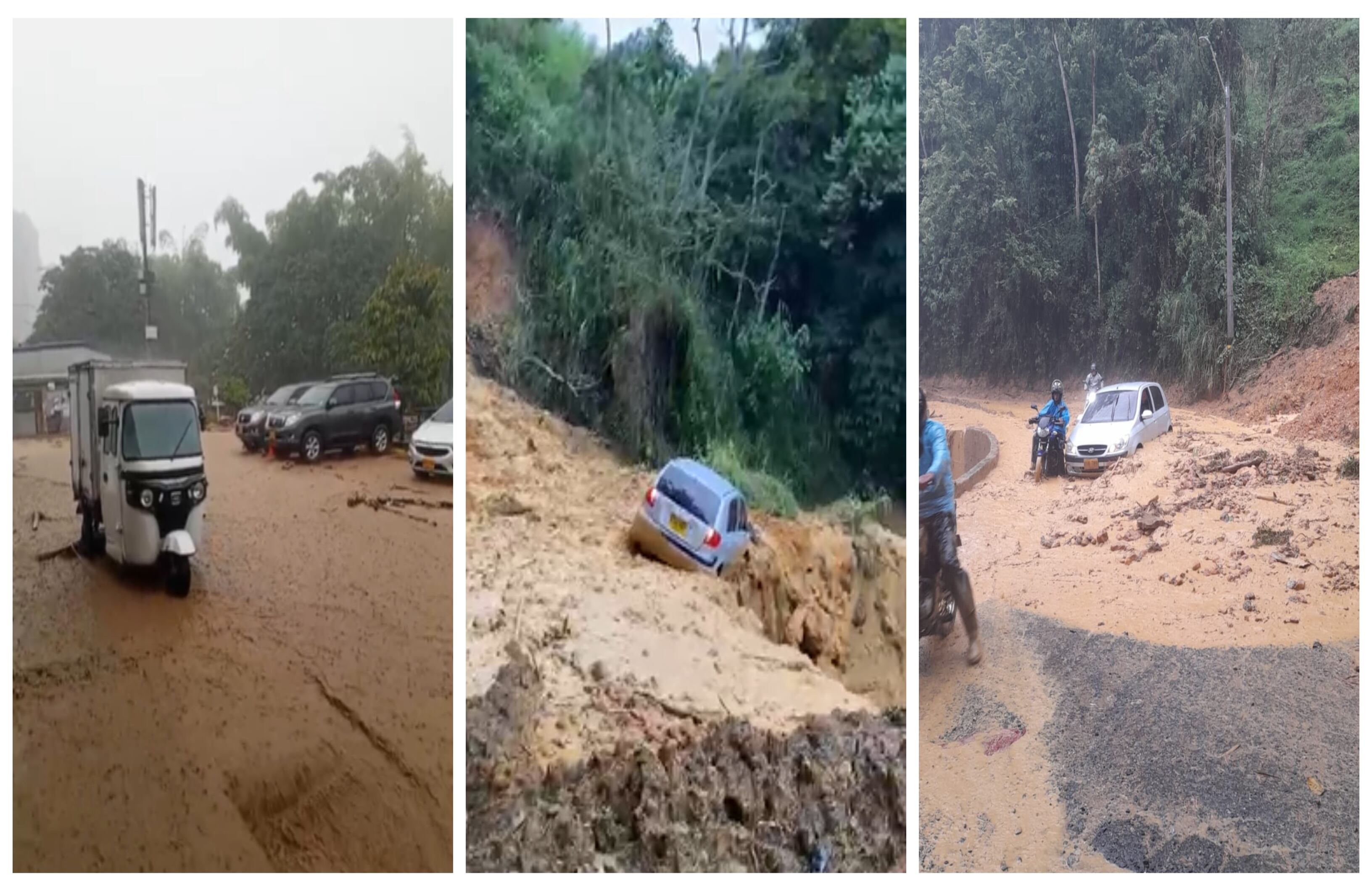 Emergencias sucedieron en San Antonio de Prado y Sabaneta por lluvias.