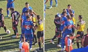 Por esta agresión suspendieron un partido de fútbol.