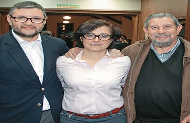 Federico Díaz-Granados, Gabriela Rocca y Jose Luis Díaz-Granados.