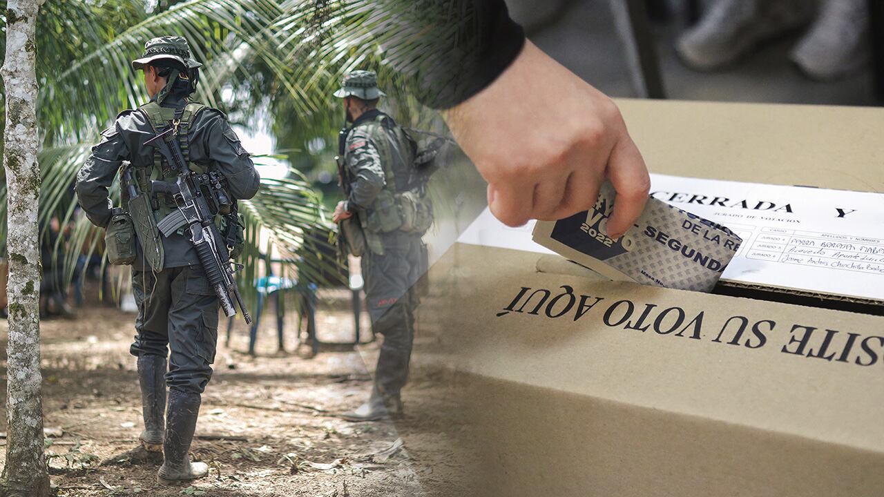 La presencia de grupos armados, como las disidencias de las Farc y el ELN, es un reto mayúsculo para la jornada de votación de este domingo en las regiones más apartadas de Colombia. 