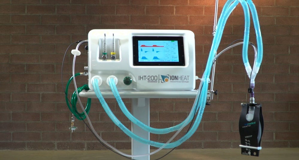 Ventilador mecánico desarrollado por empresa Ion Heat.