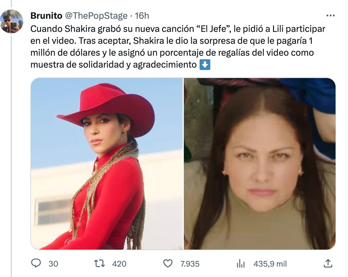 La historia de Lili Melgar en la vida de Shakira.
