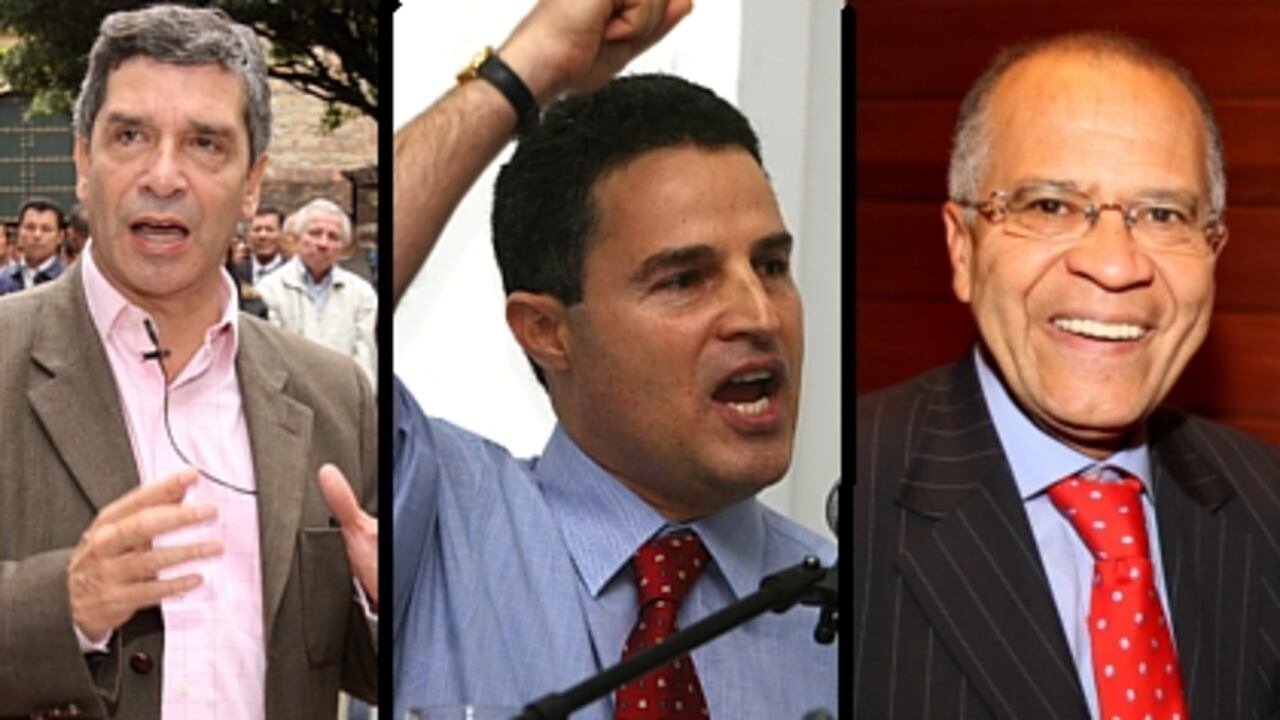 Rafael Pardo, Anibal Gaviria y Alfonso Gómez Méndez, precandidatos liberales