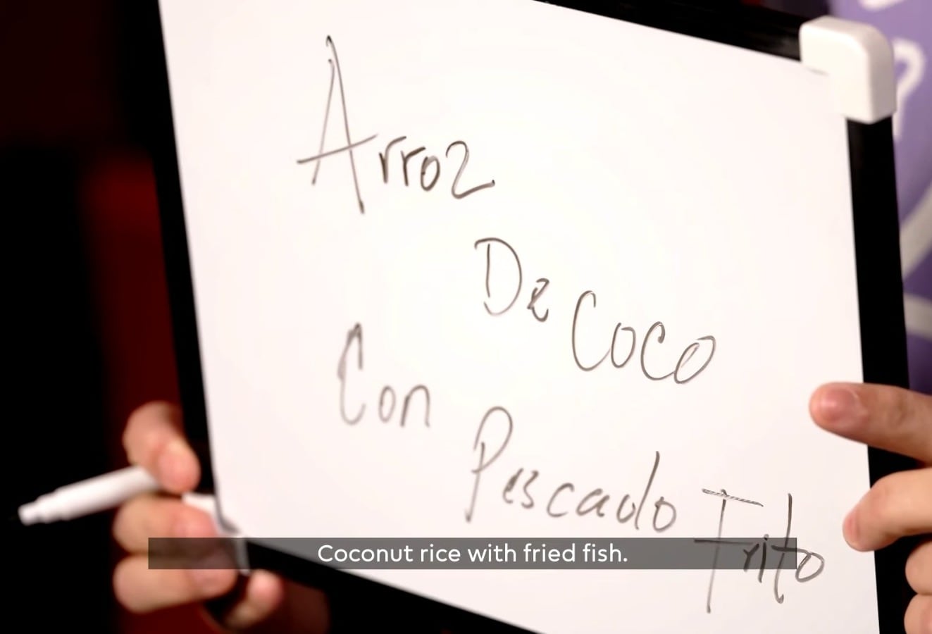 Luis Díaz escribió cuál era su comida favorita.