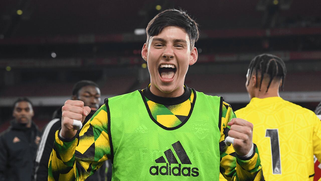 Alexei Rojas, arquero del Arsenal y la Selección Colombia sub-20. Foto: Página web oficial del Arsenal (arsenal.com).