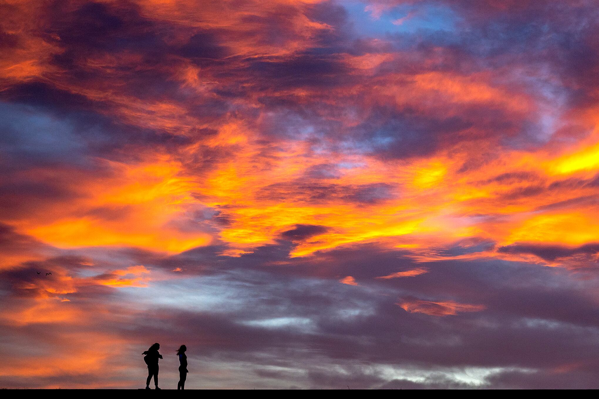 Los atardeceres del otoño.