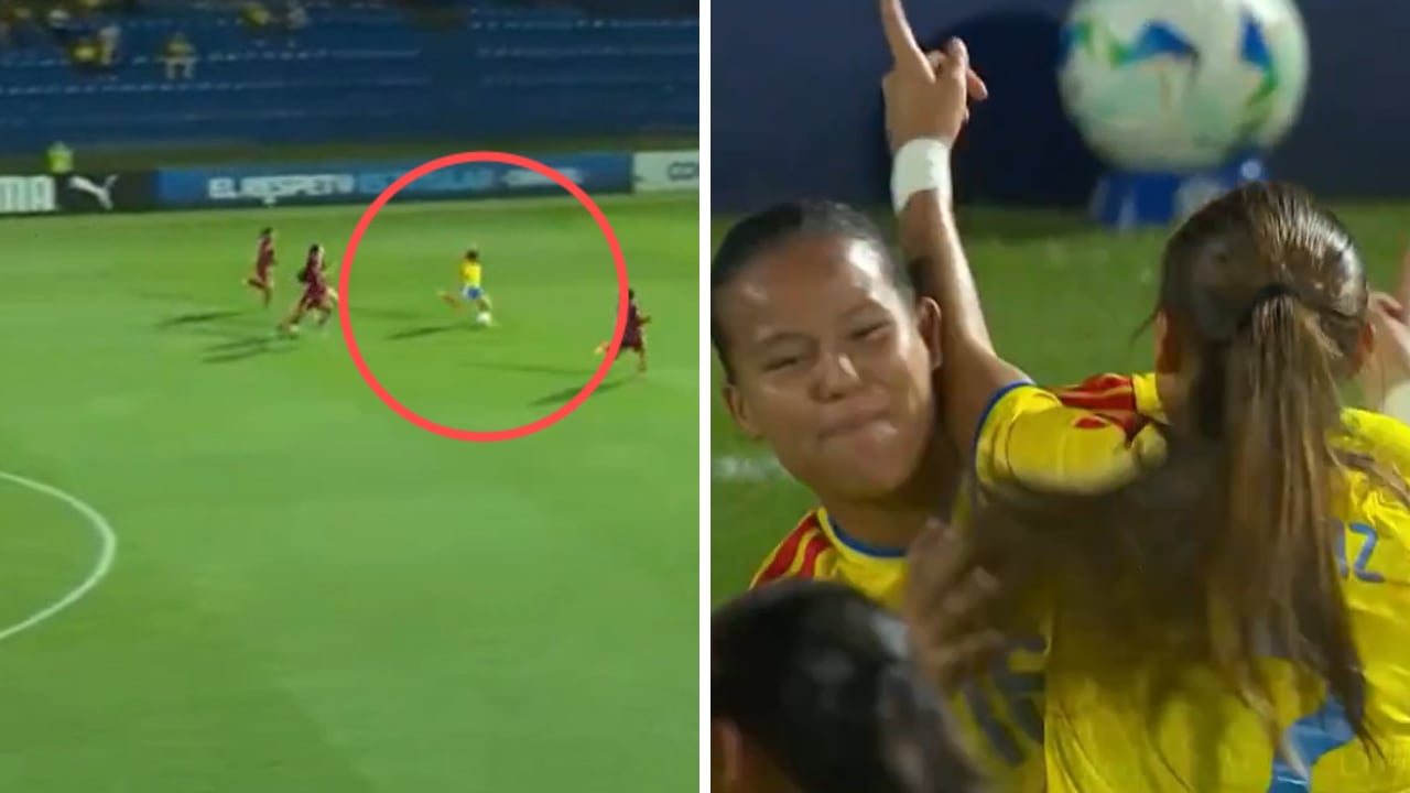 Golazo de la Selección Colombia, a Venezuela, que le sirve para revivir en la tabla de posiciones del Sudamericano Femenino Sub-20.
