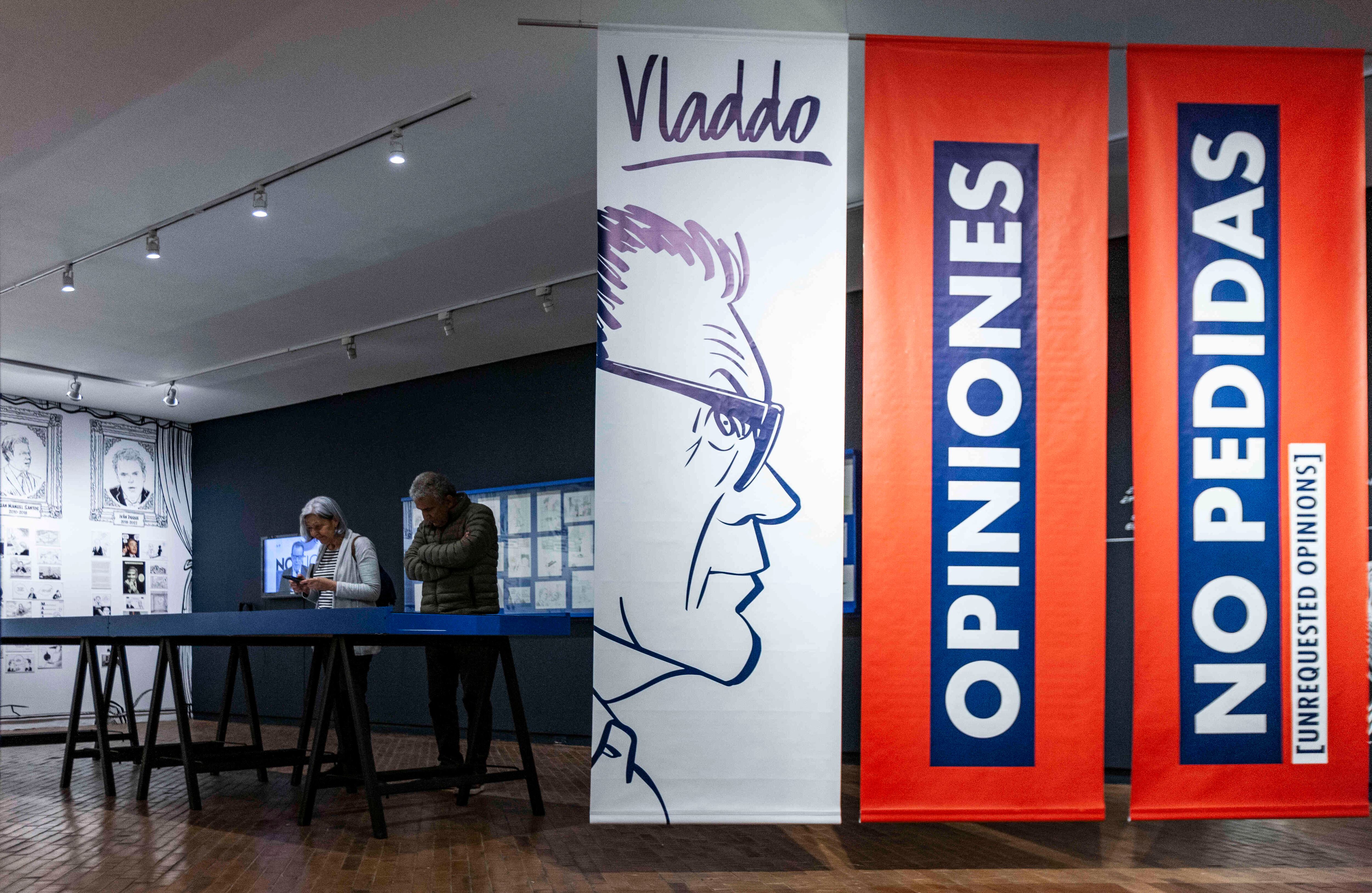 Con ‘Opiniones no pedidas’, Vladdo celebra 25 años de trabajo para SEMANA y 20 del nacimiento de Aleida, su icónica caricatura femenina. FOTO: Mauricio Flórez