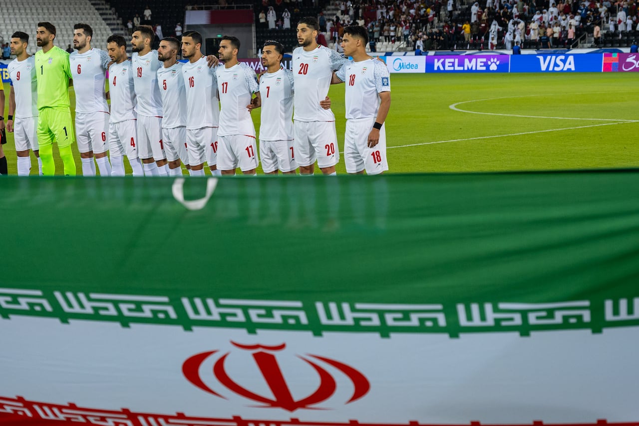 Selección de Irán, clasificada al Mundial 2026, pero que no asistirá al sorteo de la fase de grupos.