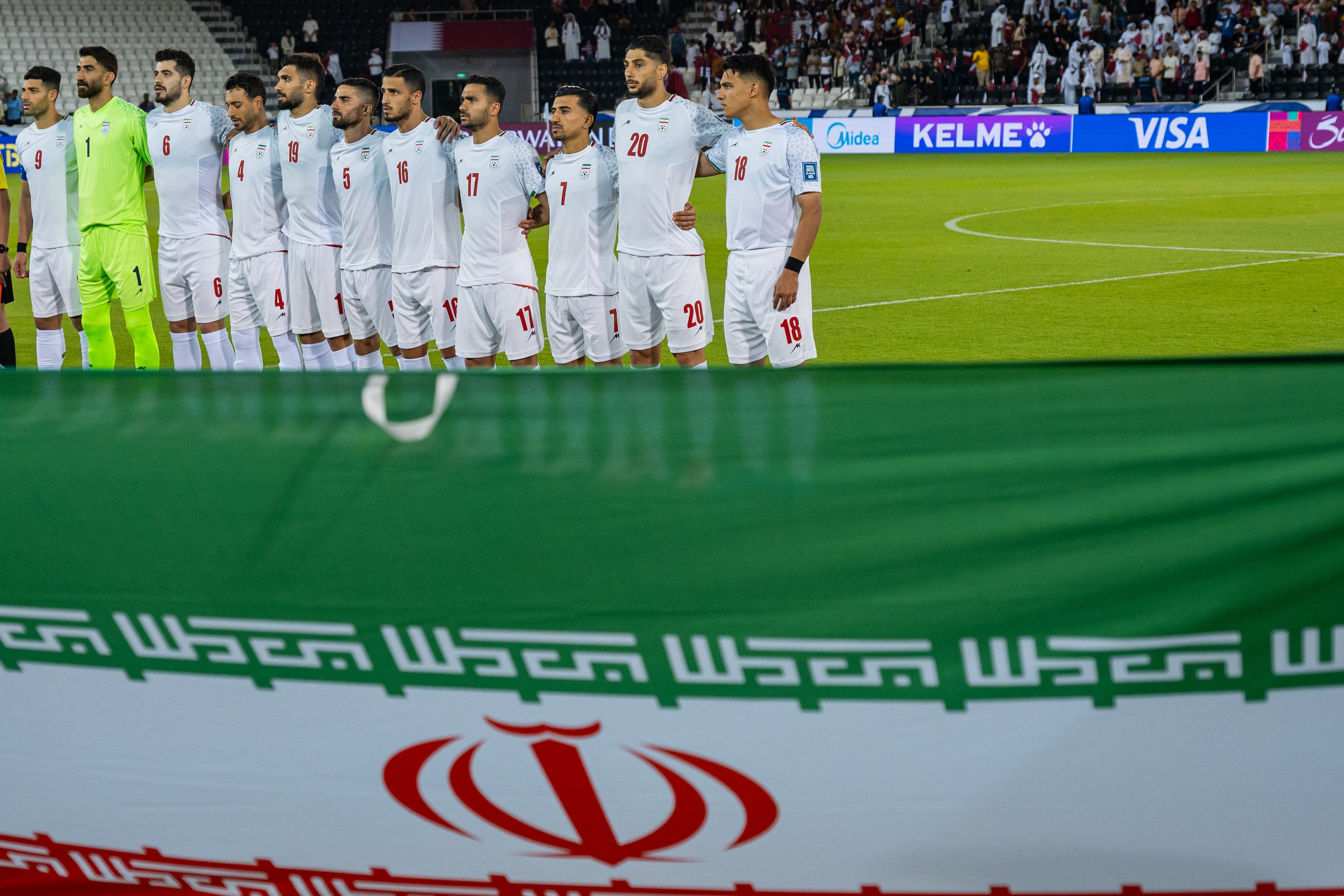 Selección de Irán, clasificada al Mundial 2026, pero que no asistirá al sorteo de la fase de grupos.