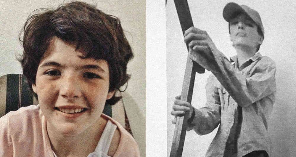 Helene Laserna en su infancia