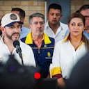 Abelardo De La Espriella, presidente de Colombia, y Adriana Matiz, gobernadora del Tolima, el 27 de agosto de 2026, en Ibagué