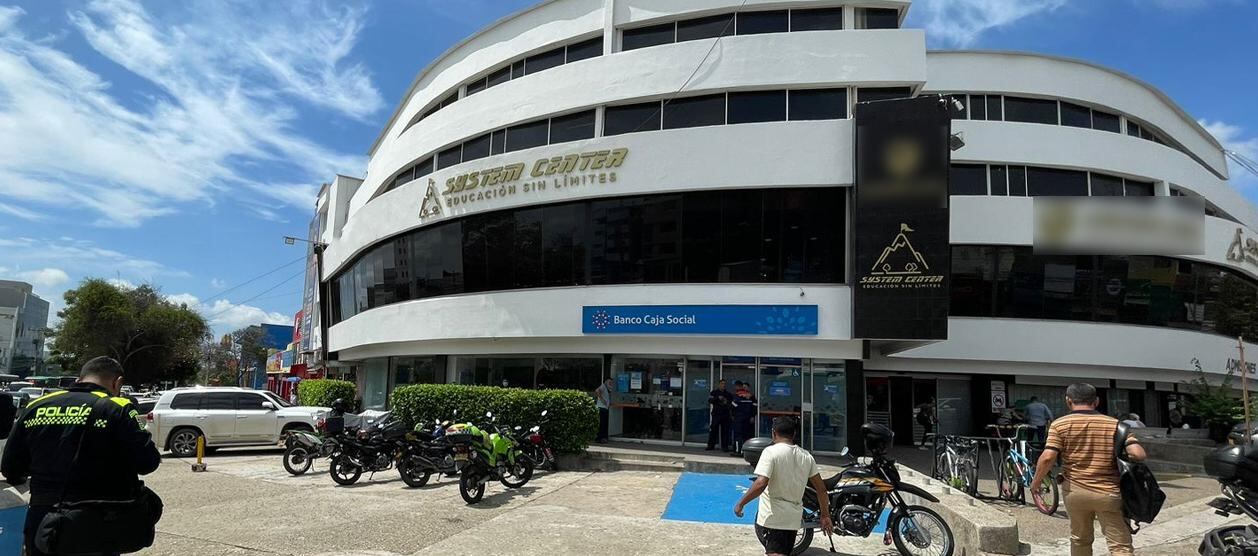 Sitio donde se registró el millonario hurto en el norte de Barranquilla.