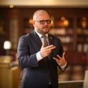 BOGOTA, COLOMBIA- FEBRERO 20: Yuriy Polyukhovych, embajador de Ucrania en Colombia en Febrero 20, 2025