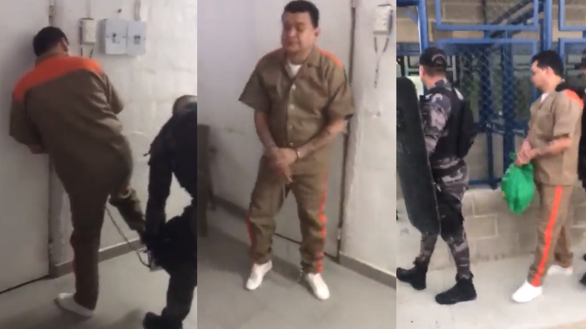 Esposado de pies y manos trasladan a Digno Palomino a la cárcel de Cómbita, Boyacá