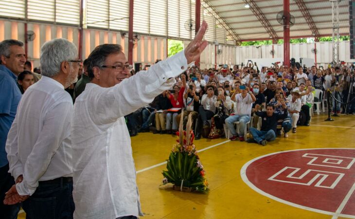 El mandatario también ya se había reunido con las comunidades de este territorio fronterizo.