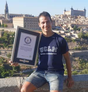 El hombre con más Récords Guinness de España, Christian López, ha logrado superar uno de los retos más difíciles