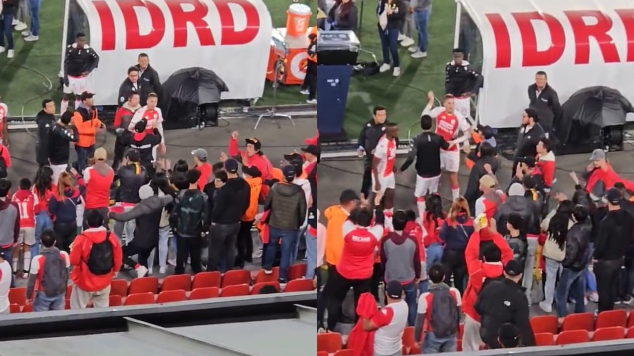 Futbolista de Santa Fe tuvo un cruce con la hinchada.