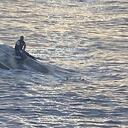 Juan Esteban Montoya esperando ser rescatado.