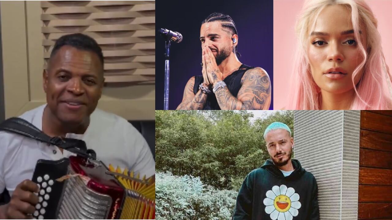 Omar Geles, Maluma, Karol G, J Balvin
