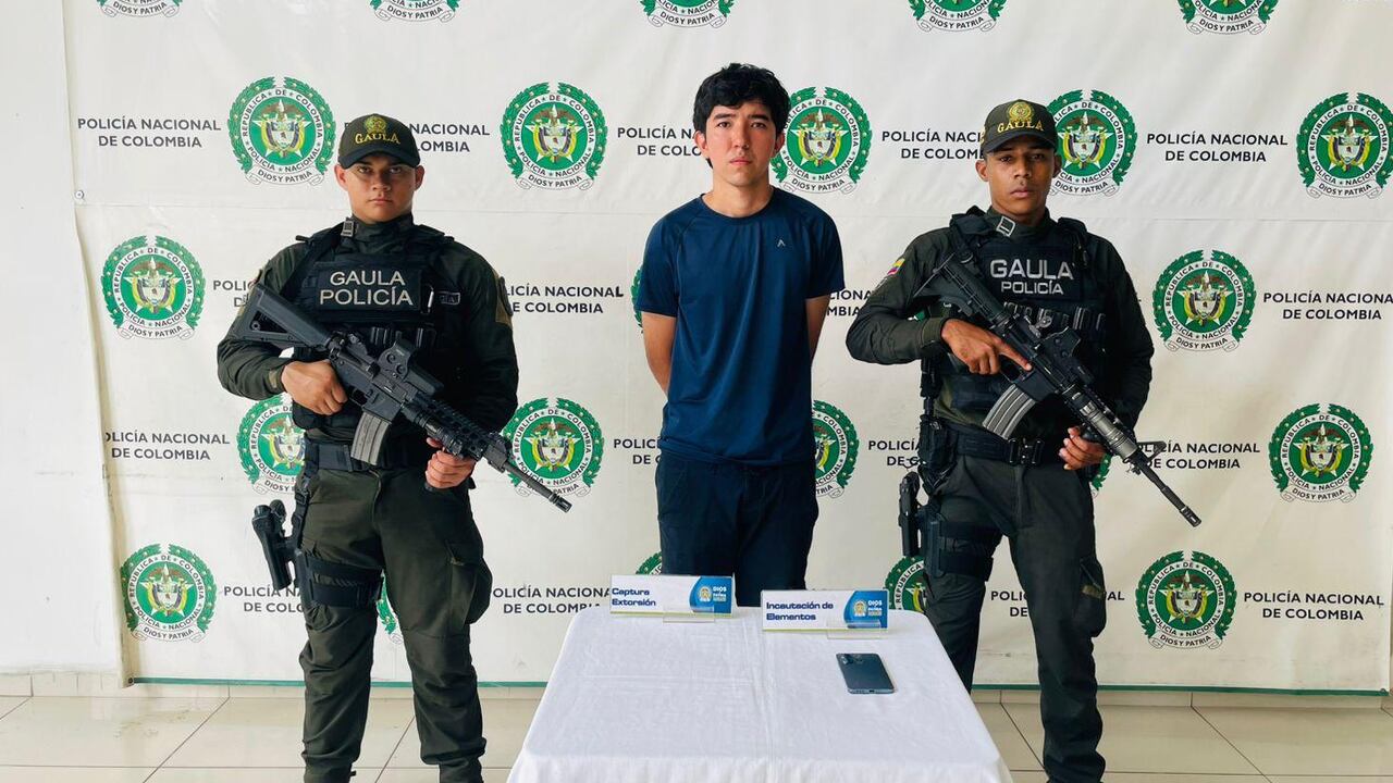 Capturado por el Gaula de la Policía en Bucaramanga.