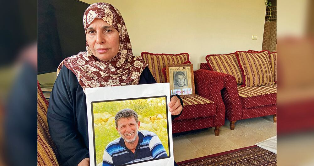   Aman Nafa aguarda que su esposo, Nail Barghouti, recupere su libertad en un próximo canje. Lleva 43 años preso por matar a un oficial israelí. 