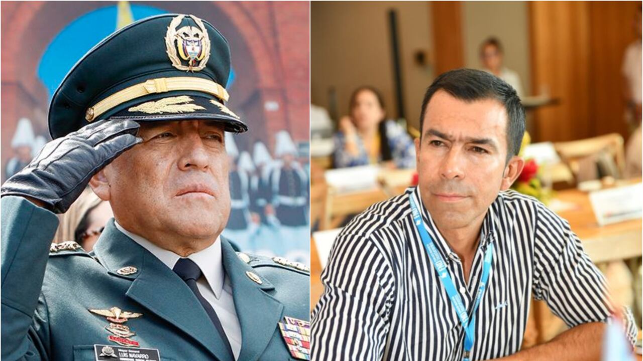 General en retiro Luis Fernando Navarro y el gobernador de Cundinamarca Jorge Rey