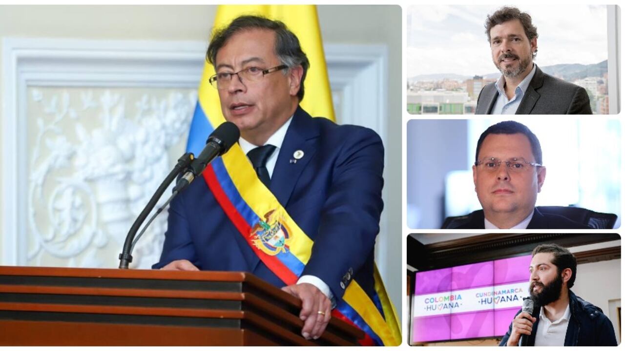 Gustavo Petro y Carlos Eduardo Botero, Juan Carlos Beltrán y Álvaro Moisés Ninco.
