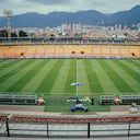 Vista desde la tribuna de occidental del Estadio Nemesio Camacho El Campín, de Bogotá.