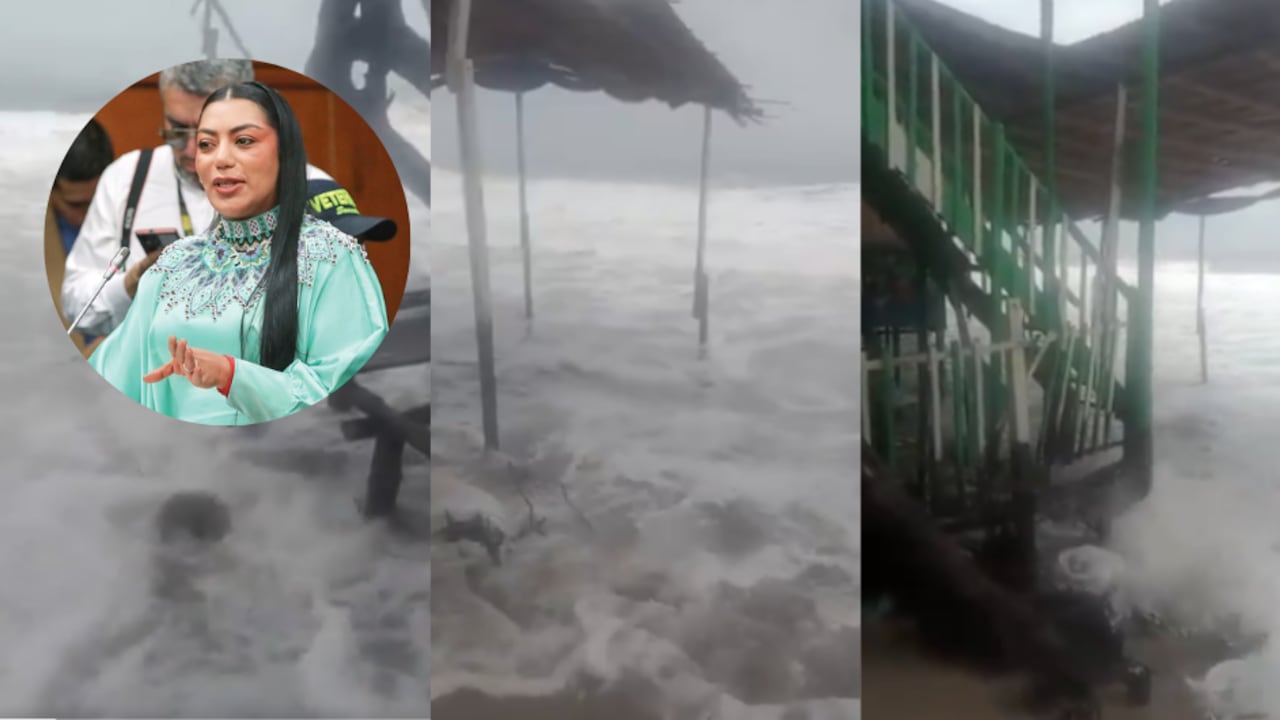 Martha Peralta alarma por erosión costera en La Guajira.