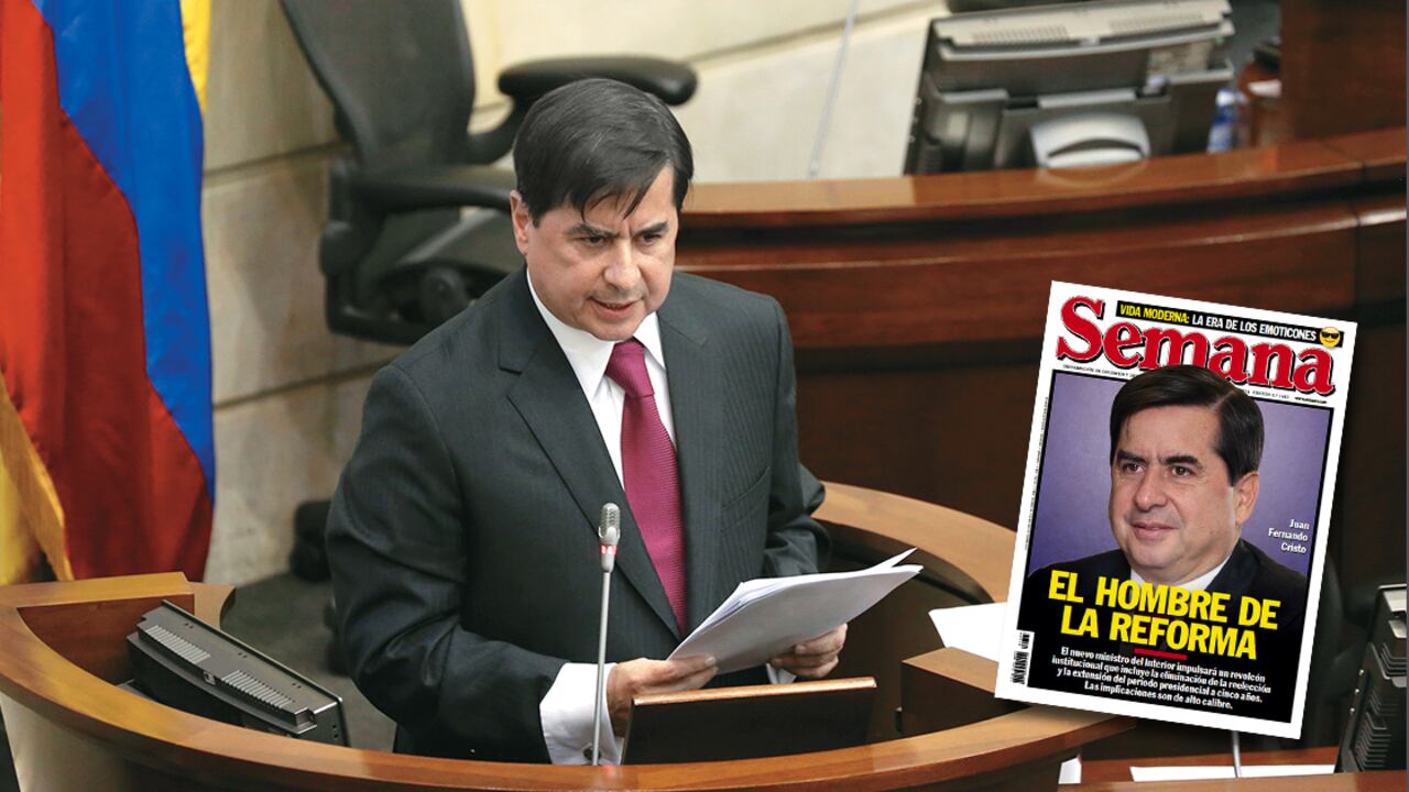 El ministro del Interior, Juan Fernando Cristo, es el promotor en el Congreso del proyecto de equilibrio de poderes. El jefe de la cartera política ya se ha reunido con todas las bancadas parlamentarias y esta semana radicará el texto definitivo de la iniciativa legislativa.