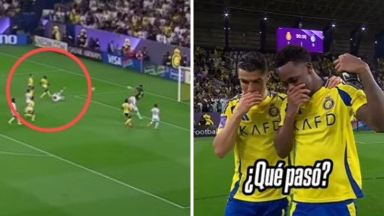 Imperdible diálogo entre Jhon Durán y Cristiano Ronaldo en Al-Nassr.