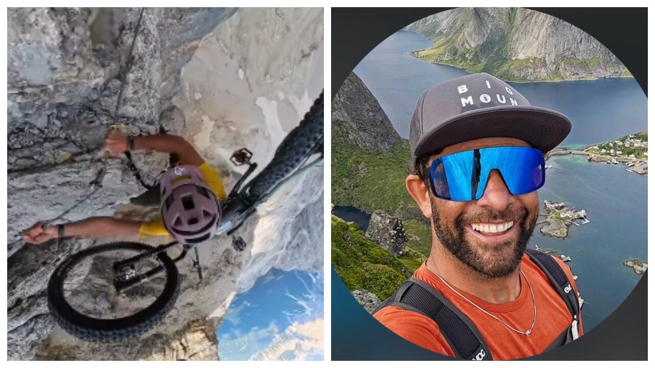 El ciclista italiano que perdió su vida tras caer de una montaña.