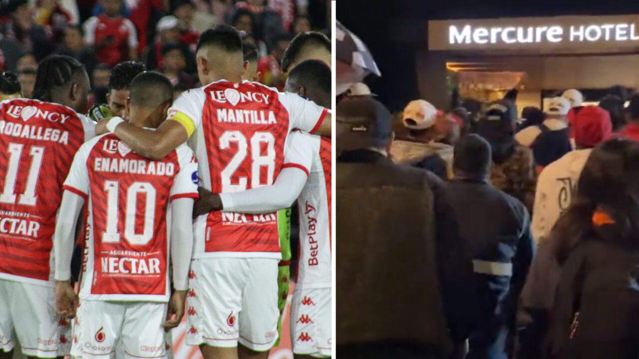 Los hinchas esperaban poder hablar con el plantel y el cuerpo técnico.