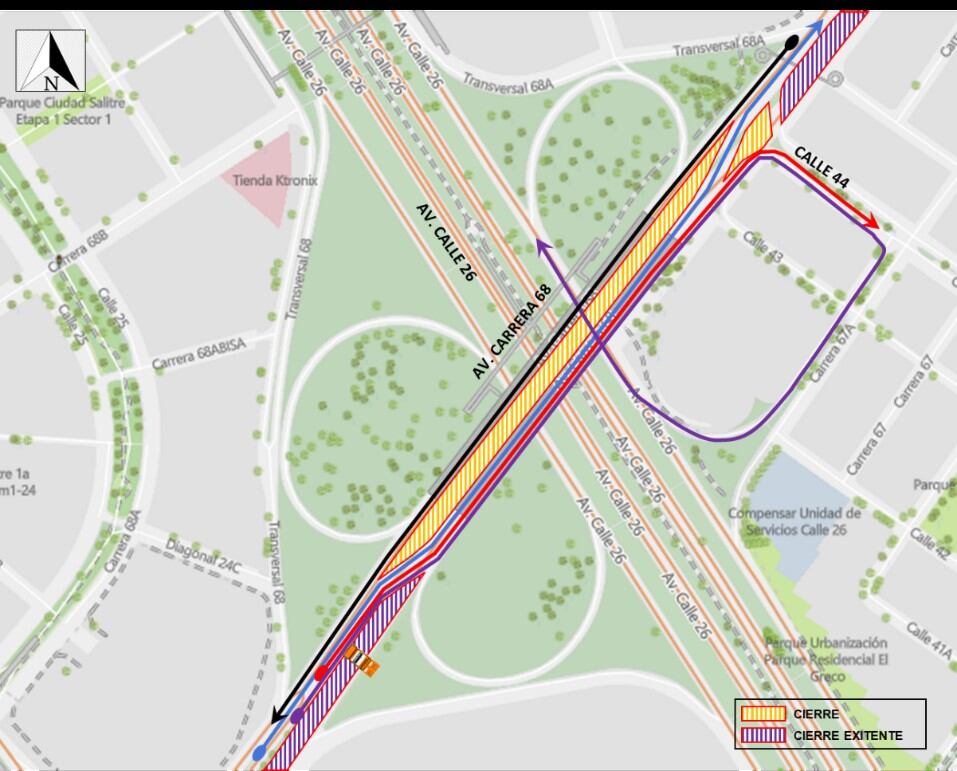Tránsito del mapa vehicular