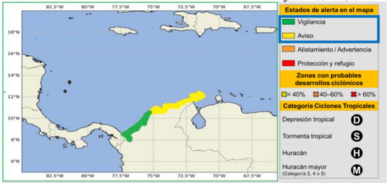 La UNGRD elevó una nueva alerta por la llegada de una onda tropical.