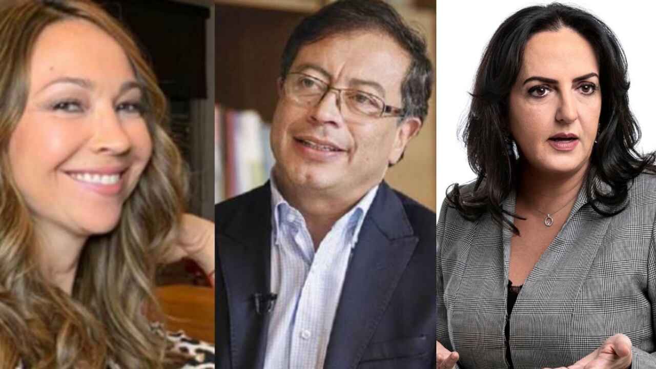 Darcy Quinn, presidente Gustavo Petro y María Fernanda Cabal.