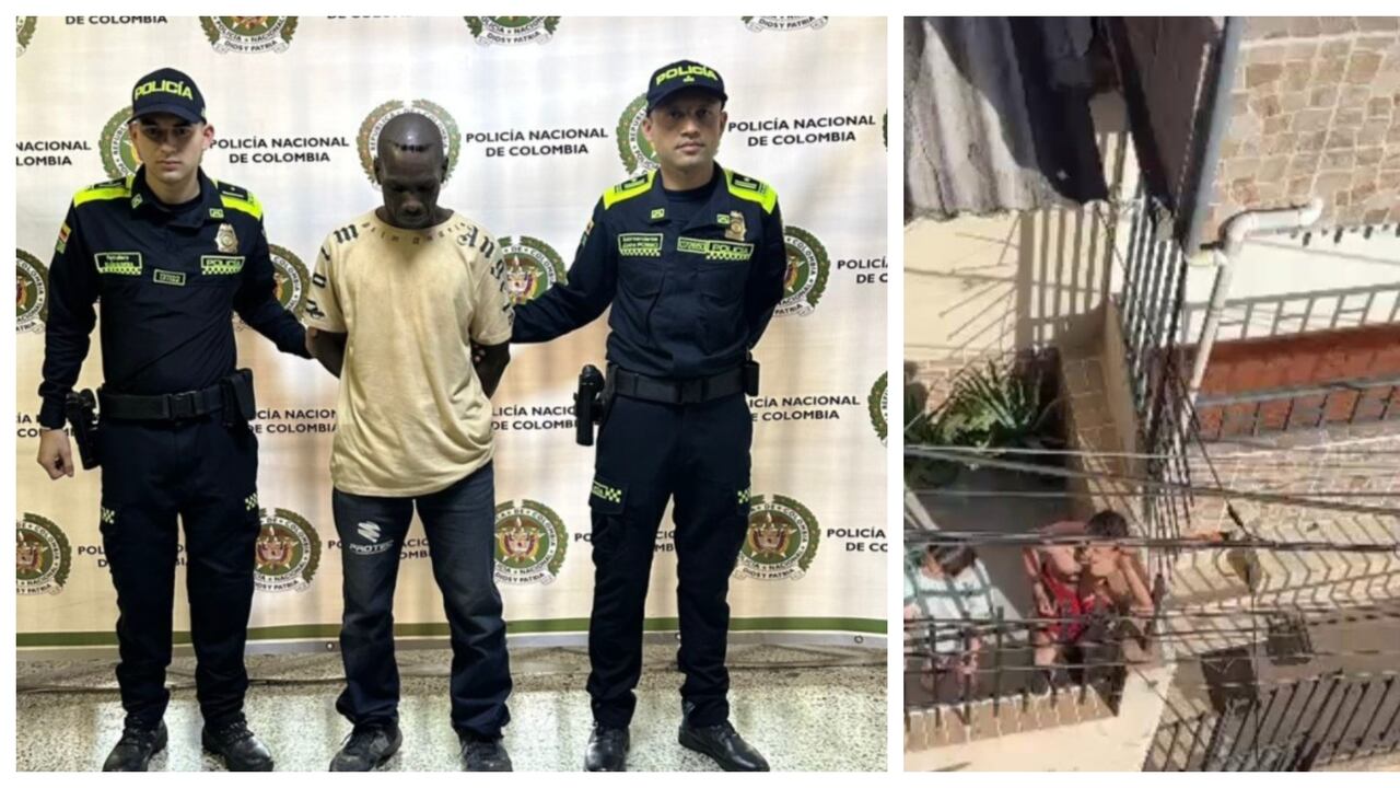 Wilmar Palacios Palacios, capturado por el asesinato de su expareja en el barrio Pablo Escobar, en Medellín.