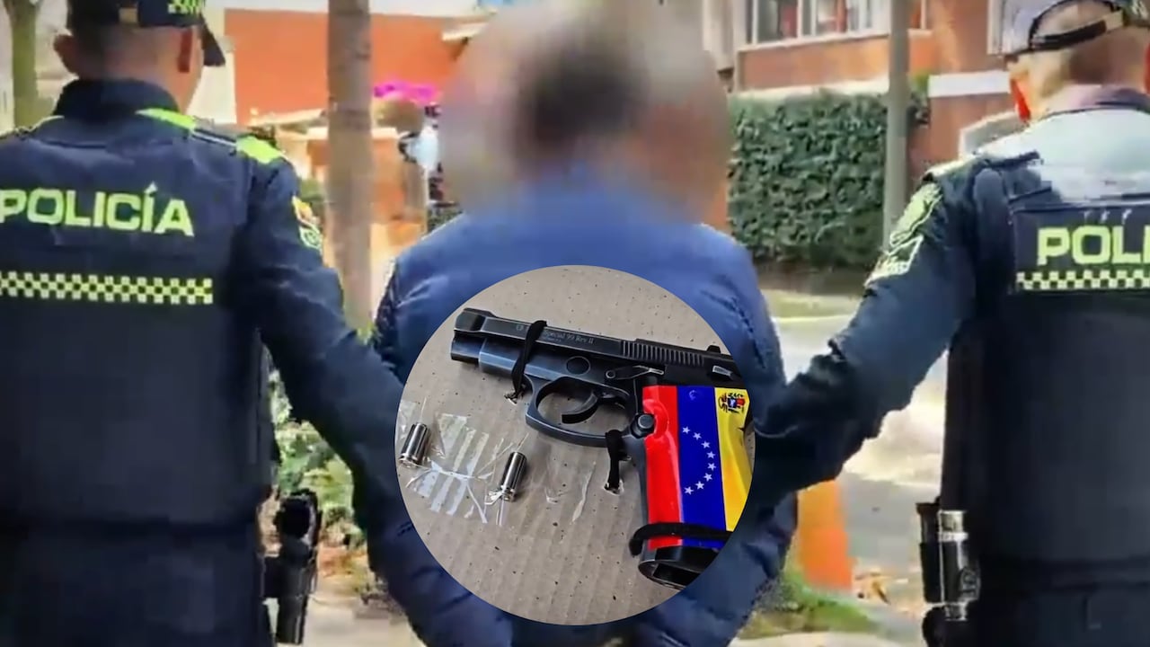 Hombre capturado en la localidad de Teusaquillo, Bogotá el jueves 1 de octubre.