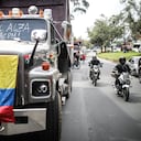 Paro de transportes y camiones en Cra 7 con Calle 170