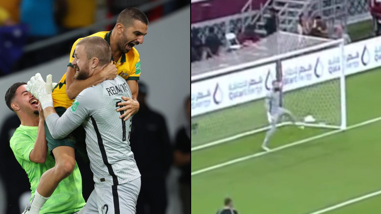 Andrew Redmayne fue la figura del encuentro del repechaje a Catar 2022, por su particular -pero efectiva- manera de enfrentar los penales.