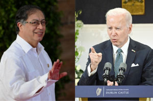 Gustavo Petro y Joe Biden.