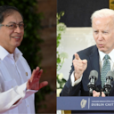 Gustavo Petro y Joe Biden.