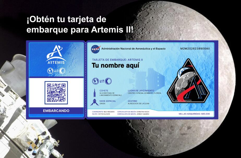 Con Artemis II, la NASA busca llevar astronautas y nombres de ciudadanos del mundo al espacio.