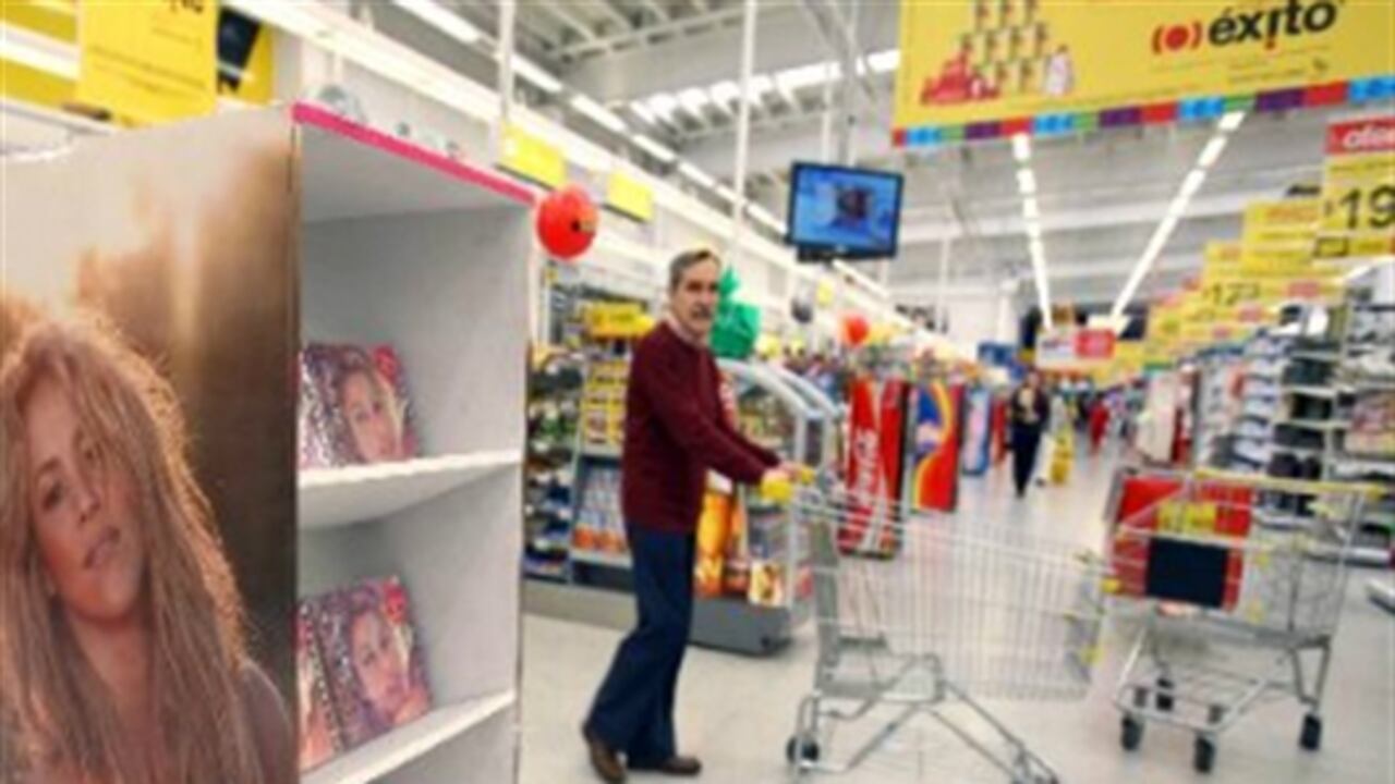 Venta de discos en almacenes de cadena