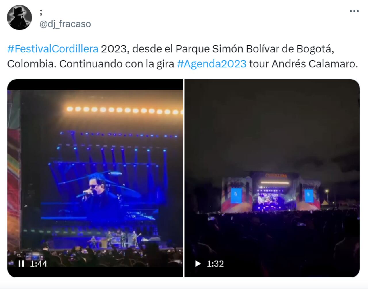 Andrés Calamaro decepciona a sus fanáticos en el Festival Cordillera 2023